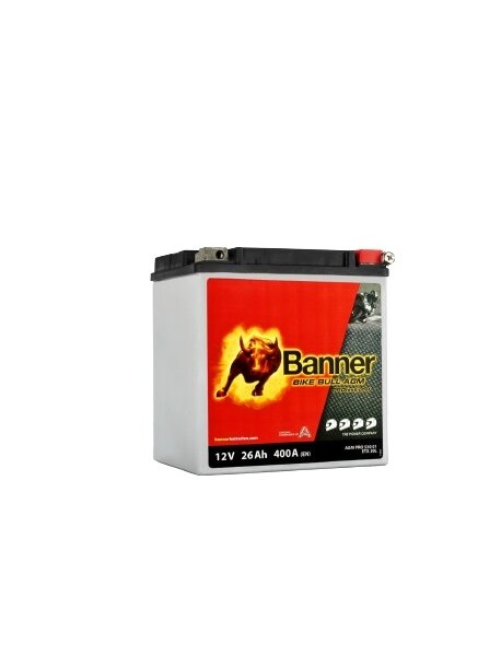 Banner 26Ah Bike Bull PRO 12V 400A akumuliatorius 168x131x176mm Banner 26Ah Bike Bull PRO 12V 400A akumuliatorius 168x131x176mm
