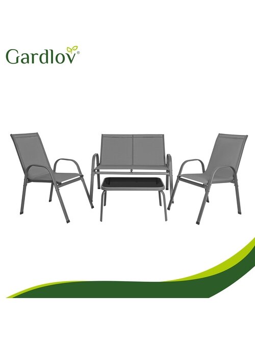 Balkono baldų komplektas - pilkas Gardlov 8