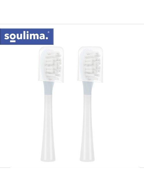 Baltos dantų šepetėlio galvutės, 2 vnt., Soulima 26929 8