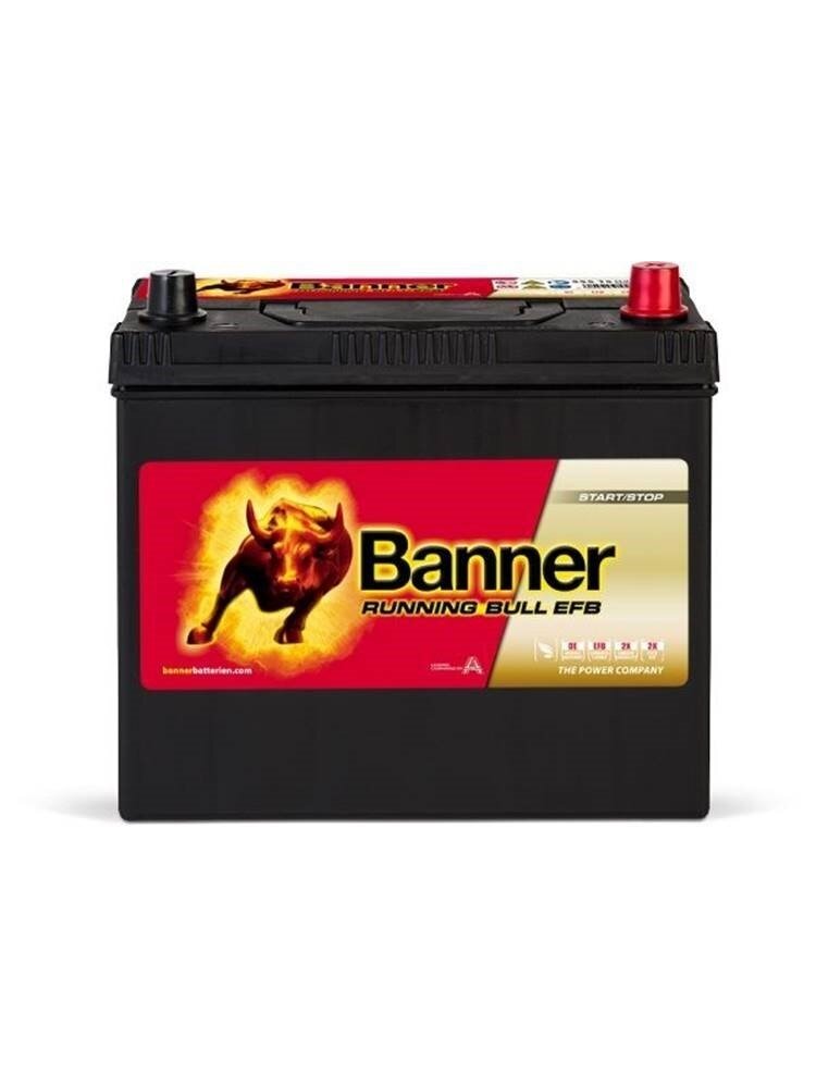 Banner EFB 55Ah 460A akumuliatorius 12V 238x129x203x225mm Banner EFB 55Ah 460A akumuliatorius 12V 238x129x203x225mm