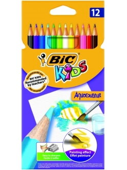 Bic Spalvoti pieštukai Aquacouleur 12 spalvų rinkinys 8575613 Bic Spalvoti pieštukai Aquacouleur 12 spalvų rinkinys 8575613