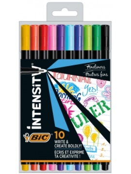 Bic Rašiklių rinkinys FineLiners Intensity Fine 0.4 mm, 10 spalvų rinkinys CEL1011727 Bic Rašiklių rinkinys FineLiners Intensity Fine 0.4 mm, 10 spalvų rinkinys CEL1011727