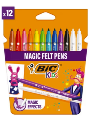 Bic Flomasteriai Kids Magic 10+2 spalvų rinkinys