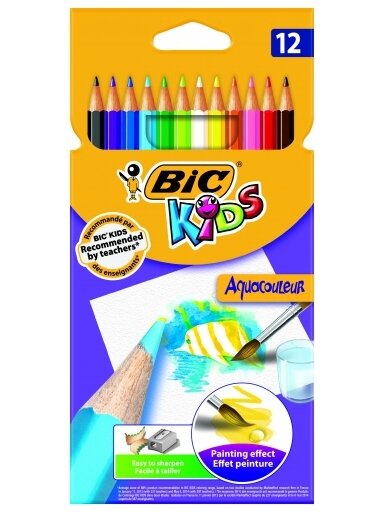Bic Spalvoti pieštukai Aquacouleur 12 spalvų rinkinys 8575613