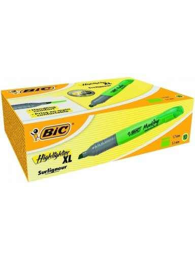 Bic Teksto žymeklis Highlighter XL 2-5 mm, žalias 1 vnt.