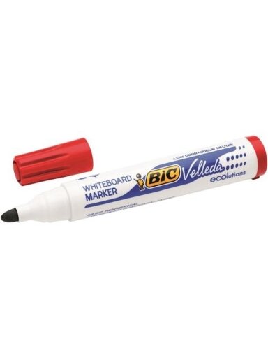 Bic Žymeklis baltai lentai Velleda 1701 1-5 mm, raudonas, 1 vnt. 525825