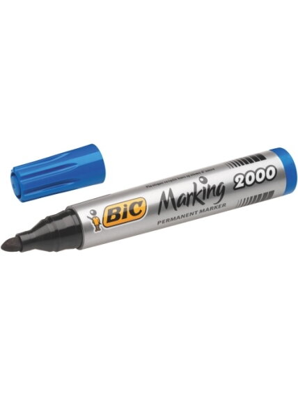 Bic Permanentinis žymeklis Eco 2000 2-5 mm, mėlynas, 1 vnt. 000064 Bic Permanentinis žymeklis Eco 2000 2-5 mm, mėlynas, 1 vnt. 000064