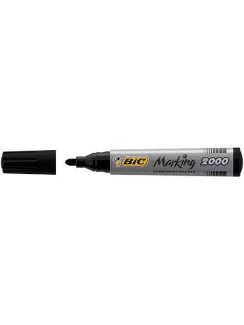 Bic Permanentinis žymeklis Eco 2000 2-5 mm, juodas, 1 vnt. 000095 Bic Permanentinis žymeklis Eco 2000 2-5 mm, juodas, 1 vnt. 000095
