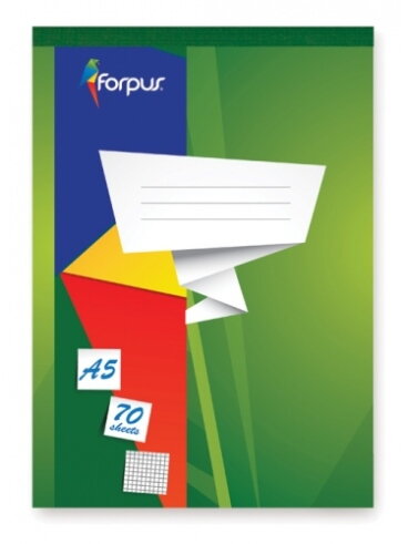 Bloknotas, plėšomas, Forpus, A5/70, langeliais Bloknotas, plėšomas, Forpus, A5/70, langeliais