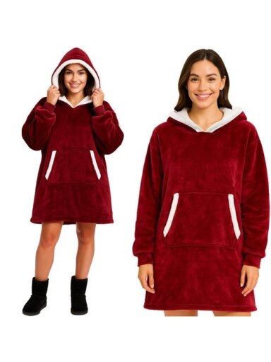 Bluza XXL - koc czerwony Ruhhy 26145