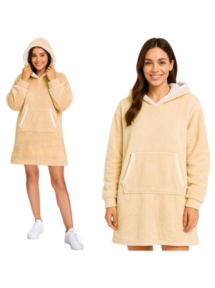 Bluza XXL - koc beżowy Ruhhy 26146