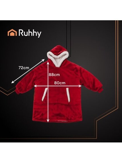 Bluza XXL - koc czerwony Ruhhy 26145 2