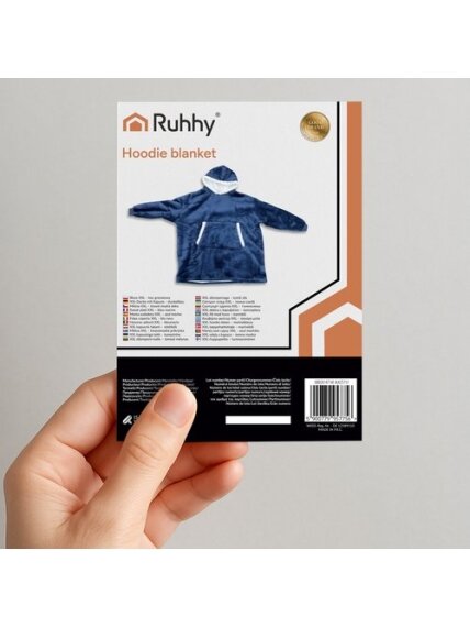 Bluza XXL - koc granatowy Ruhhy 26147 1