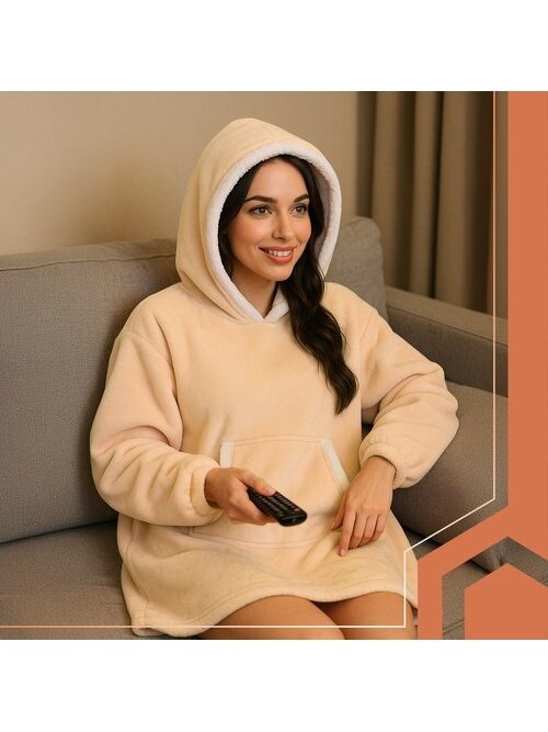 Bluza XXL - koc beżowy Ruhhy 26146 7