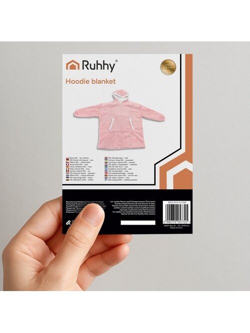 Bluza XXL - koc różowy Ruhhy 26144 1