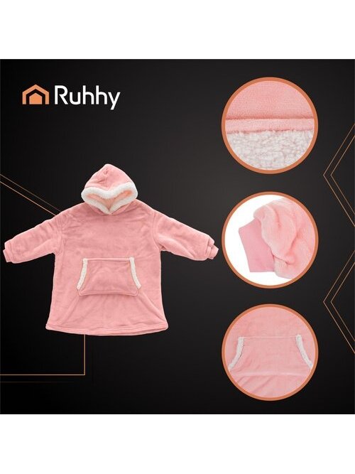 Bluza XXL - koc różowy Ruhhy 26144 4