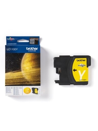 Brother LC-1100Y (LC1100Y) Rašalinė kasetė, Geltona