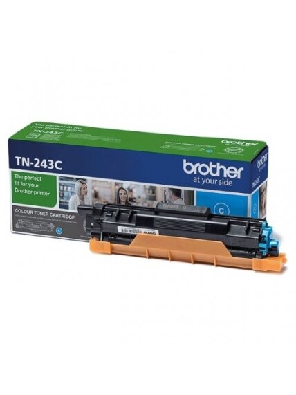 Brother TN-243C (TN243C) Lazerinė kasetė, Žydra Brother TN-243C (TN243C) Lazerinė kasetė, Žydra
