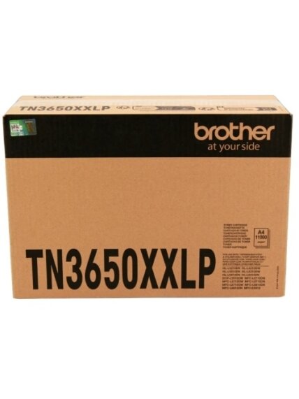 Brother TN3650XXLP (TN-3650XXLP) (TN3600XXL) Lazerinė kasetė, Juoda Brother TN3650XXLP (TN-3650XXLP) (TN3600XXL) Lazerinė kasetė, Juoda