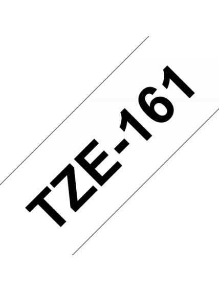 Brother TZe-161 (TZe161) Laminuota ženklinimo juostelė Black on Clear, 36mm, 8m Brother TZe-161 (TZe161) Laminuota ženklinimo juostelė Black on Clear, 36mm, 8m