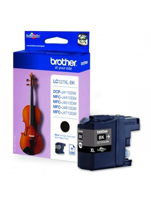 Brother LC127XL (LC127XLBK) Rašalinė kasetė, Juoda Brother LC127XL (LC127XLBK) Rašalinė kasetė, Juoda