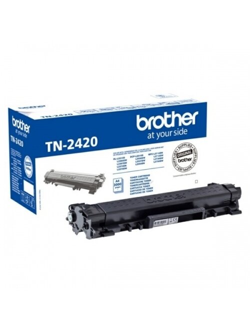 Brother TN-2420 (TN2420) Lazerinė kasetė, Juoda Brother TN-2420 (TN2420) Lazerinė kasetė, Juoda
