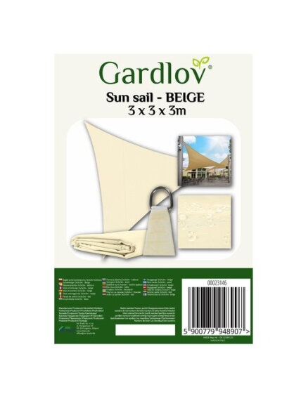 Burė nuo saulės 3x3x3 smėlio spalvos Gardlov 23146 1