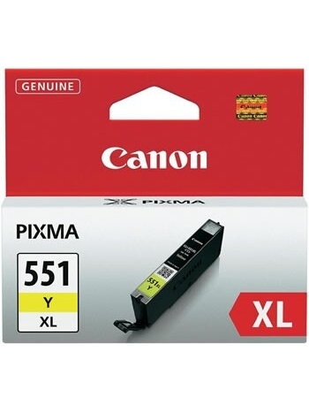 Canon CLI-551XL (6446B001), geltona kasetė Canon CLI-551XL (6446B001), geltona kasetė