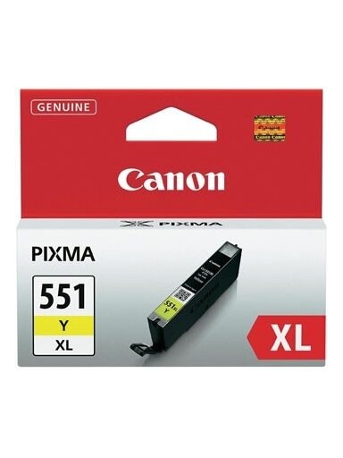 Canon CLI-551XL (6446B001), geltona kasetė