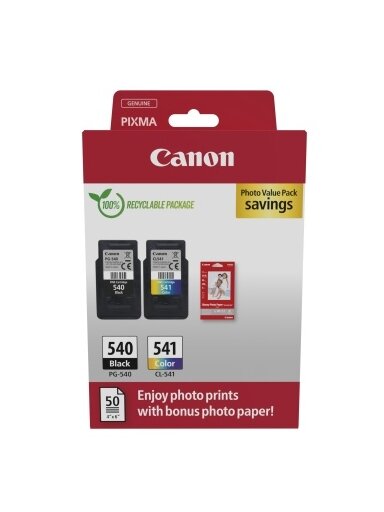 Canon PG-540/CL-541 (5225B013) Photo value pack Rašalinių kasečių komplektas, BK/CMY