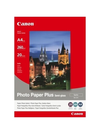 Canon SG-201 Semi-Gloss Fotopopierius Plus A4 20 lapų