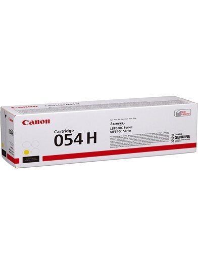 Canon CRG 054H (3025C002) Lazerinė kasetė, Geltona Canon CRG 054H (3025C002) Lazerinė kasetė, Geltona