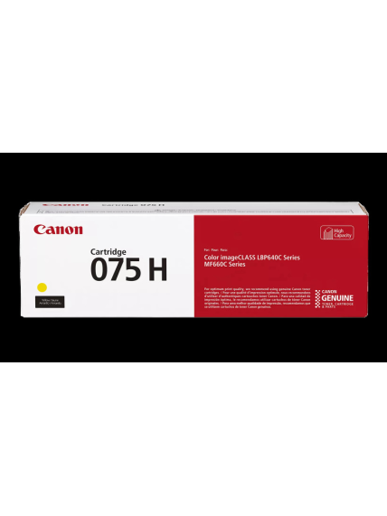 Canon CRG 075H Y (6366C002) Lazerinė kasetė, Geltona Canon CRG 075H Y (6366C002) Lazerinė kasetė, Geltona