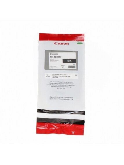 Canon PFI-320BK (2890C001) Rašalinė kasetė, Juoda Canon PFI-320BK (2890C001) Rašalinė kasetė, Juoda