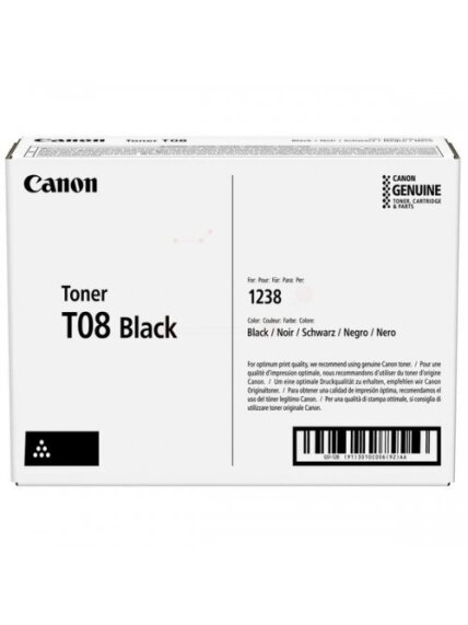 Canon T08 (3010C006), juoda kasetė Canon T08 (3010C006), juoda kasetė