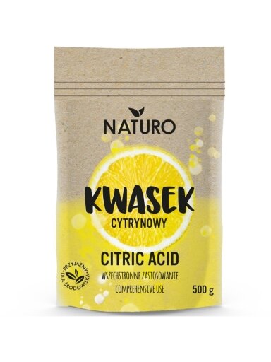 Citrinų rūgštis Naturo, 500 g