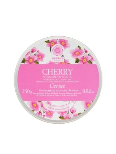 Cukraus šveitiklis kūnui CHERRY, 250 g Cukraus šveitiklis kūnui CHERRY, 250 g