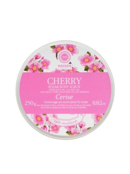 Cukraus šveitiklis kūnui CHERRY, 250 g 1 Cukraus šveitiklis kūnui CHERRY, 250 g 1