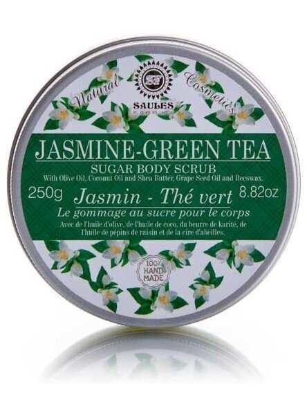 Cukraus šveitiklis kūnui JASMINE-GREEN TEA, 250 g 1 Cukraus šveitiklis kūnui JASMINE-GREEN TEA, 250 g 1