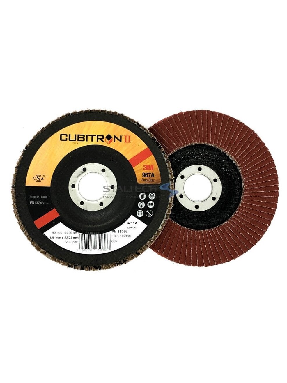 Cubitron lapelinis diskas 967A,  125mm  80+