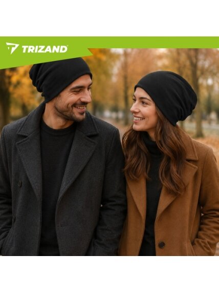 Žieminė kepurė – juoda „Trizand“ 4 Žieminė kepurė – juoda „Trizand“ 4
