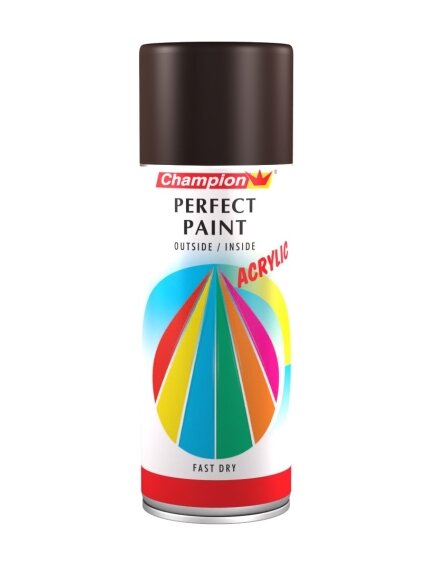 Dažai tamsiai rudi matiniai RAL 8017MAT 400 ml Dažai tamsiai rudi matiniai RAL 8017MAT 400 ml