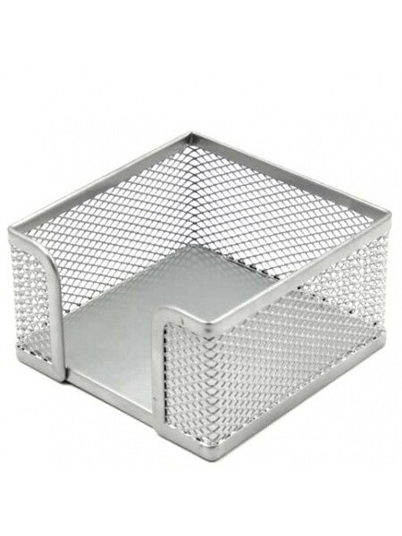 Dėžutė lapeliams Forpus, 9.5x9.5cm, sidabrinė, perforuoto metalo 1005-007 Dėžutė lapeliams Forpus, 9.5x9.5cm, sidabrinė, perforuoto metalo 1005-007