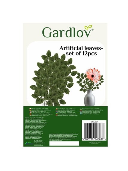 Dirbtiniai lapai 47cm - rinkinyje 12vnt. Gardlovas 22557 10 Dirbtiniai lapai 47cm - rinkinyje 12vnt. Gardlovas 22557 10