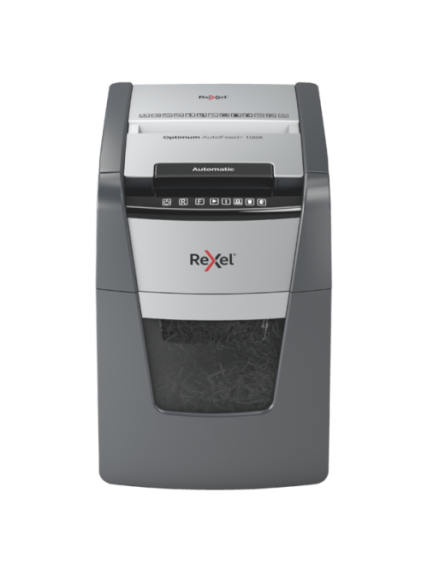 Dokumentų naikiklis Rexel Optimum AutoFeed+ 100XP Cross Cut P4,34l(Replace Rexel Auto+ 90X) Dokumentų naikiklis Rexel Optimum AutoFeed+ 100XP Cross Cut P4,34l(Replace Rexel Auto+ 90X)