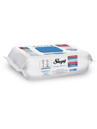 Drėgnos servetėlės Sleepy bleach (su balikliu) 100 vnt. Drėgnos servetėlės Sleepy bleach (su balikliu) 100 vnt.