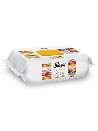 Drėgnos universalios valymo servetėlės Sleepy Easy Clean Lemon, 100 vnt