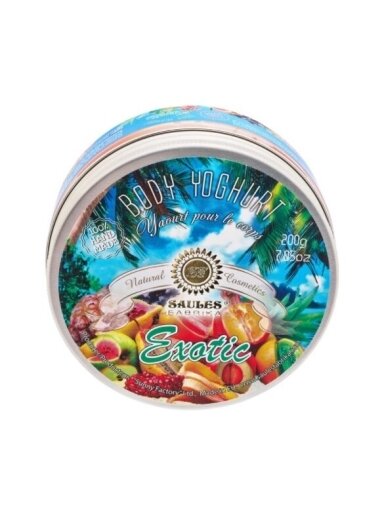 Drėkinamasis kūno jogurtas EXOTIC Saules Fabrika, 200 g Drėkinamasis kūno jogurtas EXOTIC Saules Fabrika, 200 g