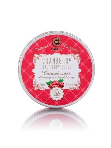 Druskos šveitiklis kūnui CRANBERRY, 300 g Druskos šveitiklis kūnui CRANBERRY, 300 g