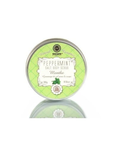 Druskos šveitiklis kūnui PEPPERMINT, 300 g Druskos šveitiklis kūnui PEPPERMINT, 300 g